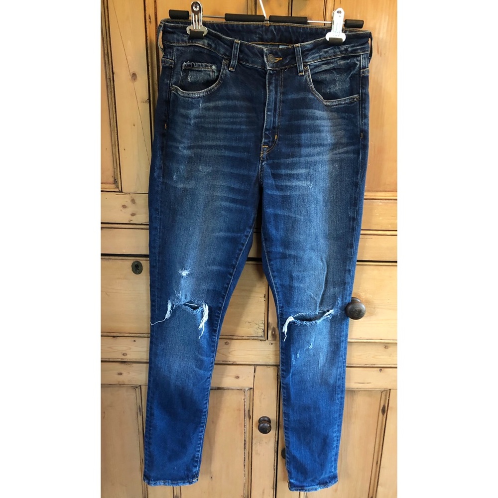 H&M Skinny High-Waist Dark Wash Jeans